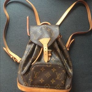 Authentic Louis Vuitton Montsouris Mini Backpack